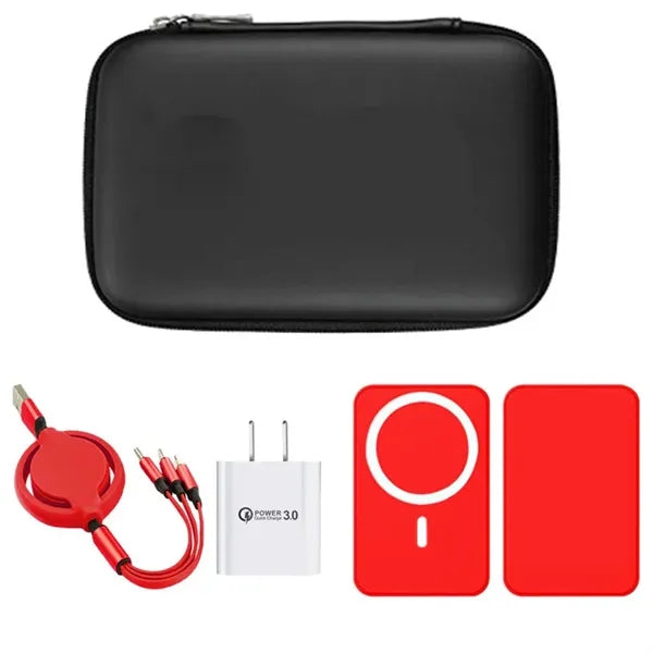 4in1 Retractable cables Magsafe Charger 5000mah Wall Adapter