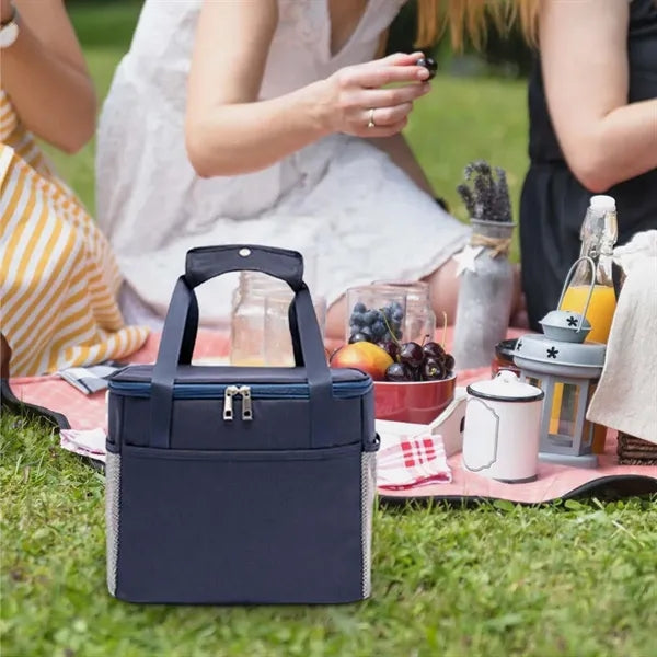 Large insulated cooler bag for lunch picnic travel office
