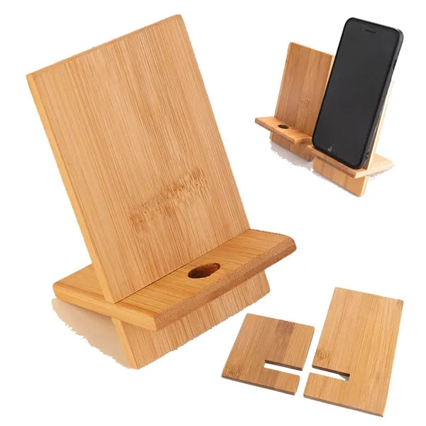 Bamboo Wood Cell Phone Stand