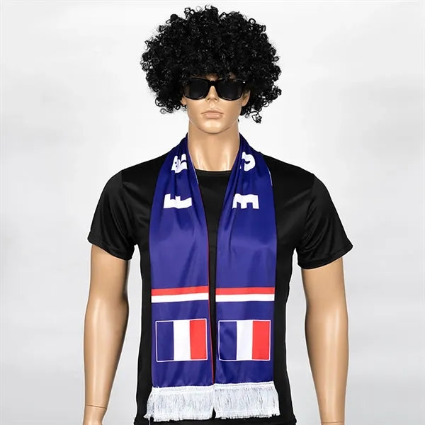 Polyester Soccer Fan Scarf for 2026 World Cup