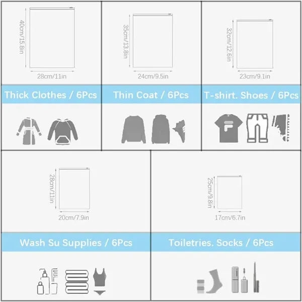 Frosted Storage Zipper Bags