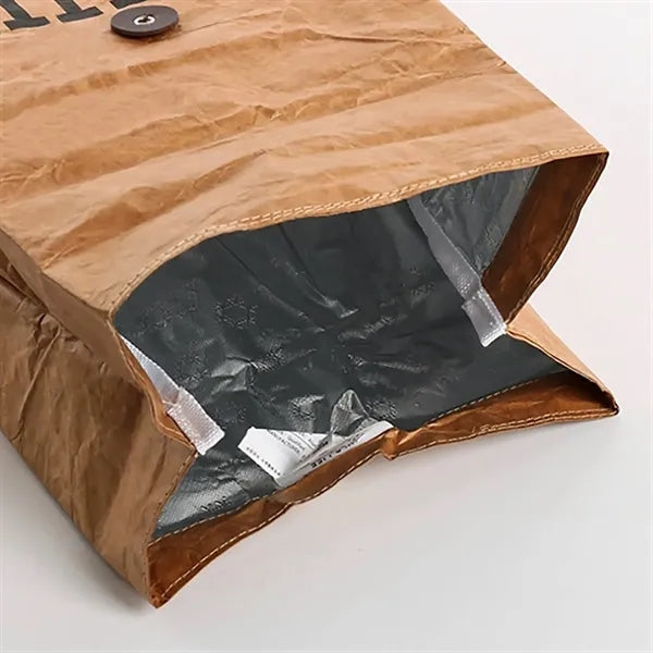 Freezable Brown Paper Lunch bag