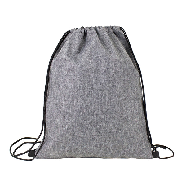 Heather Gray Drawstring Backpack