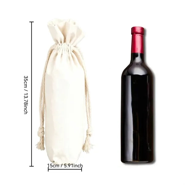 Elegant Polyester Wine Tote Bag