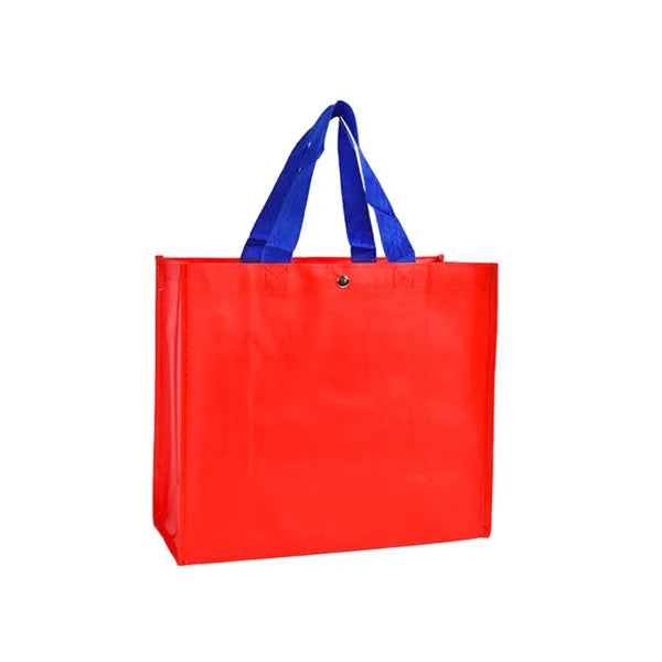 Laminated PP Shopping Tote Bag With 10" Gusset