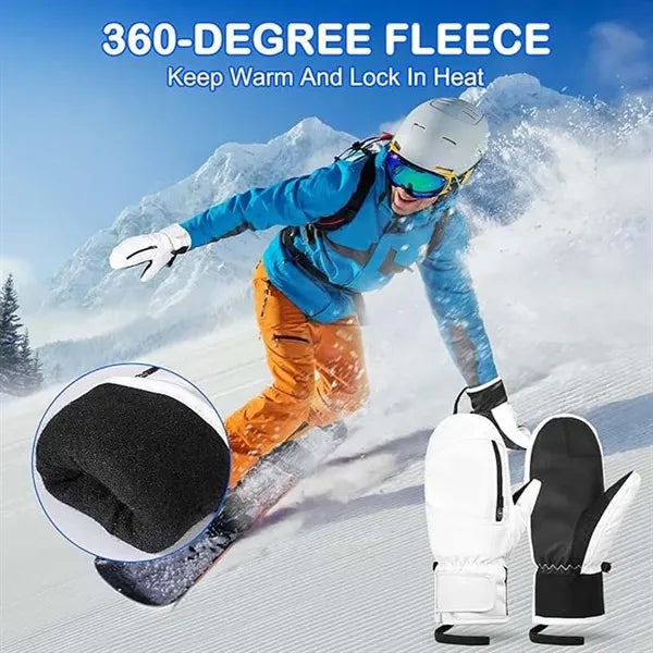 Inner Five Fingers and Touch Screen Waterproof Snow Mittens