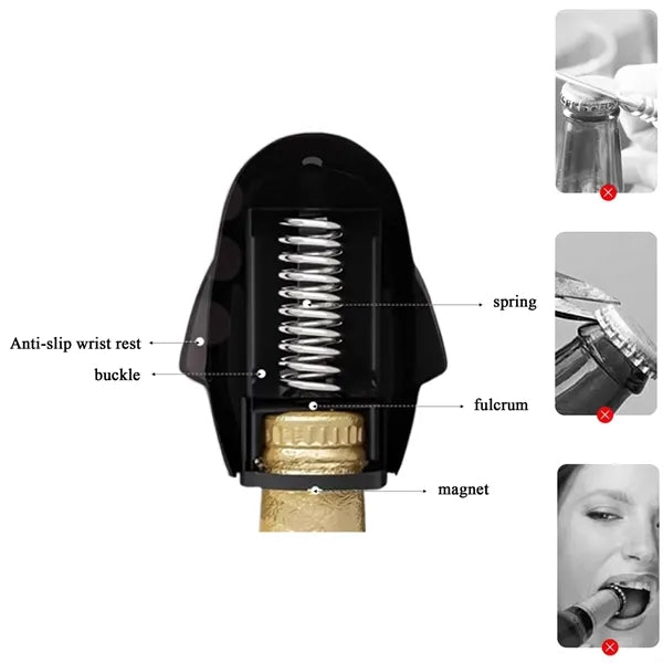 Compact Penguin Shape Bottle Opener Portable Design