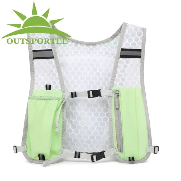 Running Vest with TPU Collapsible Soft Water Bottle