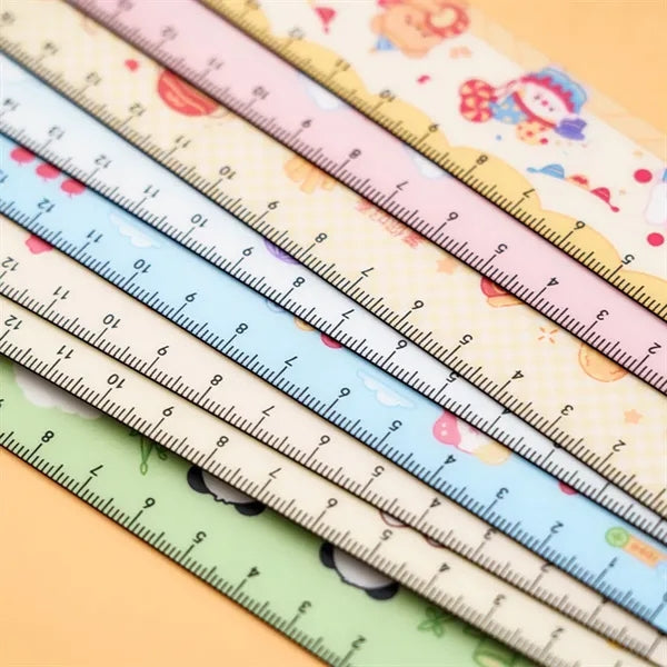 Cartoon Flexible Ruler with Customizable Design and Colors
