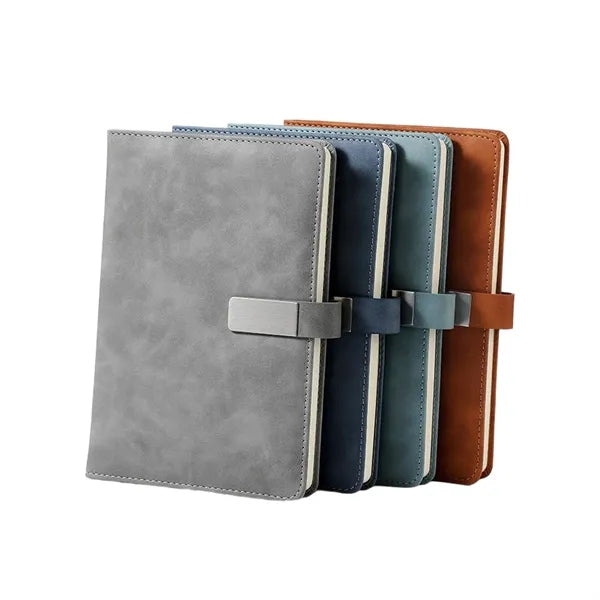 A5 PU Leather Notebook with Magnetic Buckle