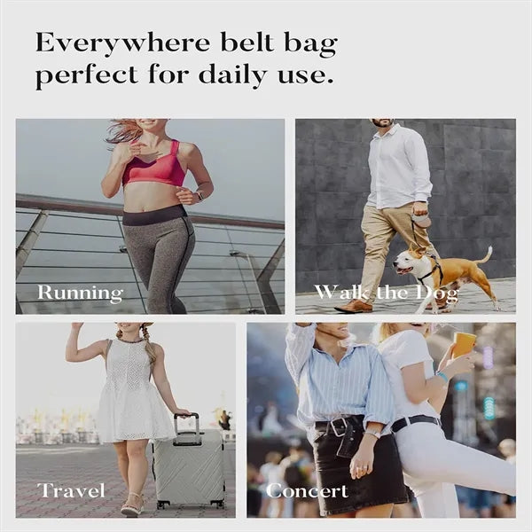 Clear Adjustable Strap Crossbody Waist Bag