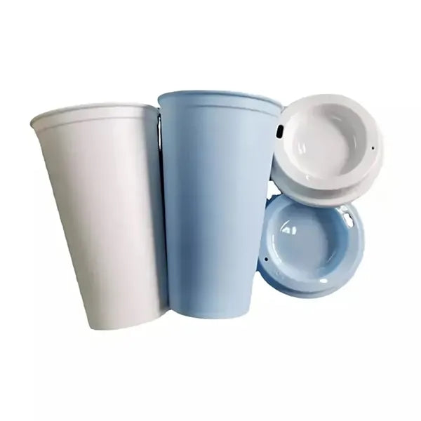 16oz Plastic Stadium Coffee Cup With Lid