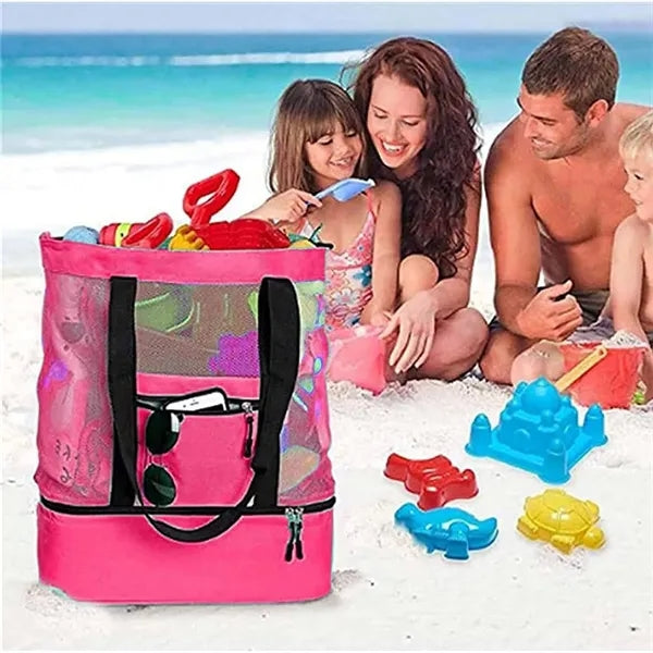 2 in 1 Cooler Mesh Picnic Bag