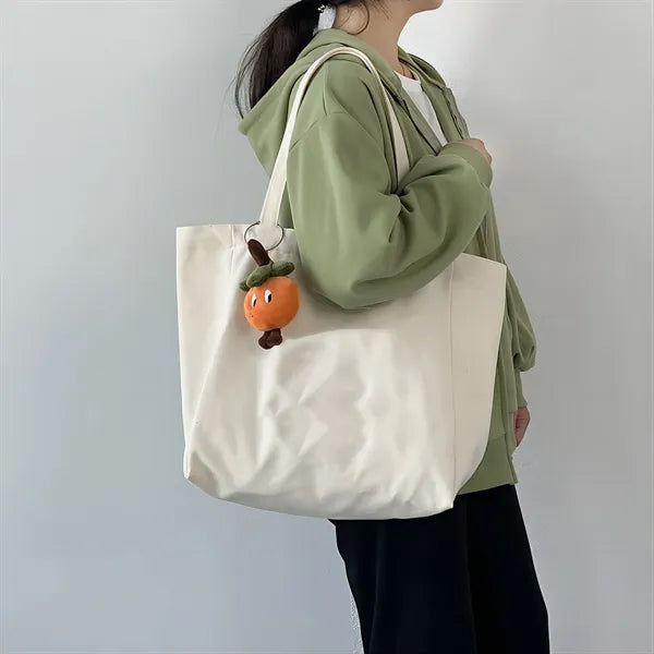 Canvas Grocery Bags XL with Long Shoulder Strap and Short Ha