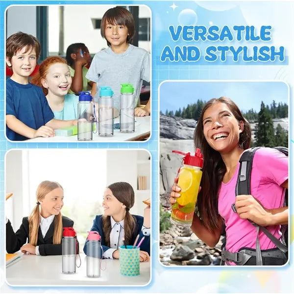 17oz Plastic Sport Clear Water Bottle