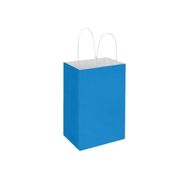 Solid-color Custom-Made kraft Paper Bags With Handle