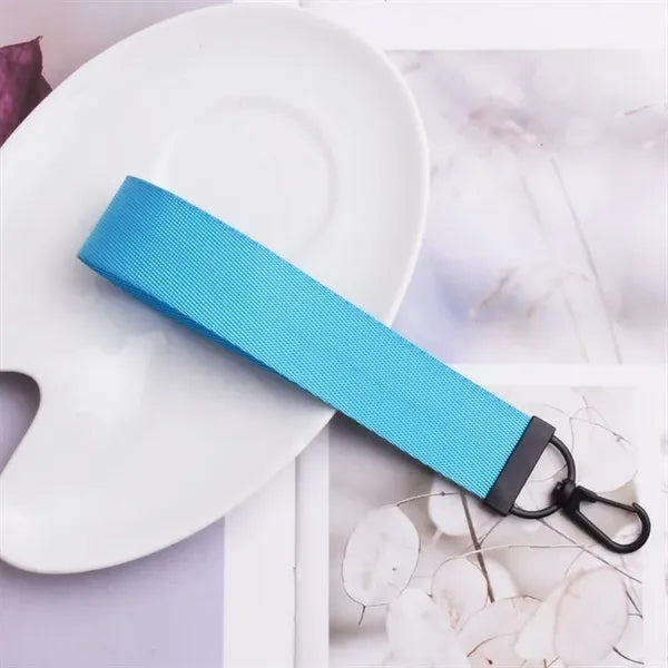 Nylon Wristlet Lanyard Keychain