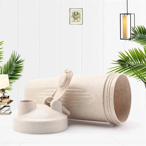 20OZ Wheat Straw Protein Shaker Bottle