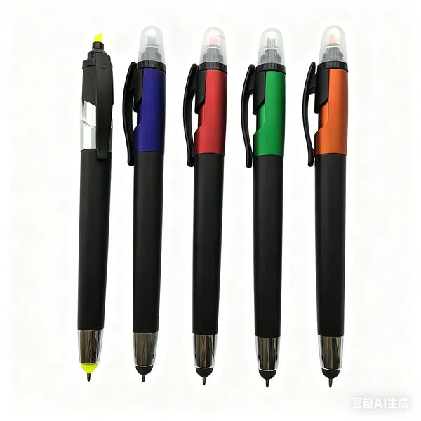 Multi-Color Stylus Highlighter Pen for Touchscreens