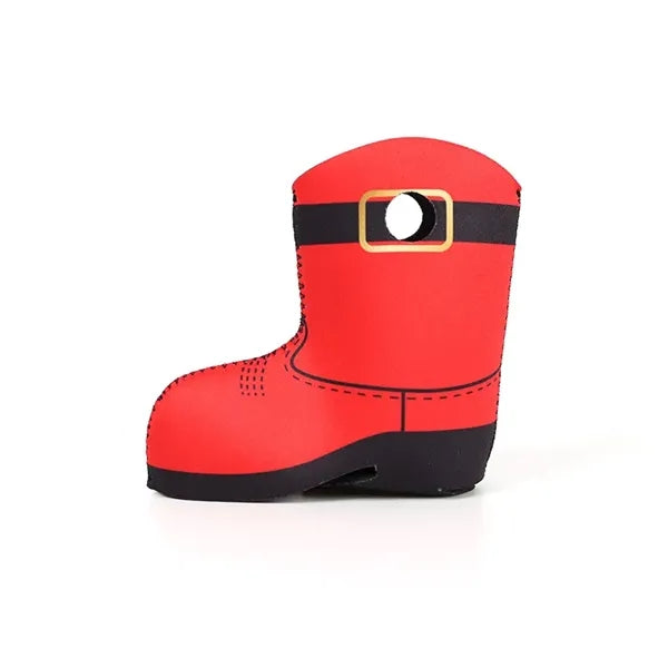 Christmas Boot Shaped 12Oz. Can Cooler Sleeve