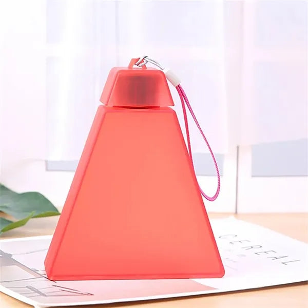 12.8 OZ Triangle Plastic Water Bottle