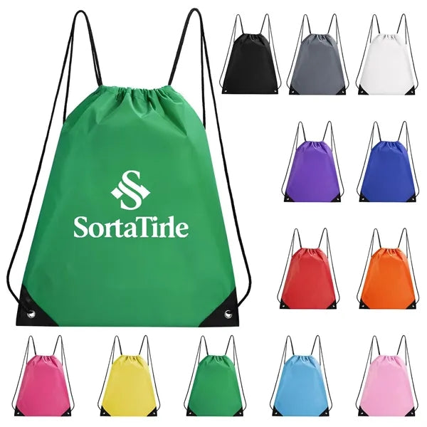 Polyester Drawstring Cinch Backpack 210D