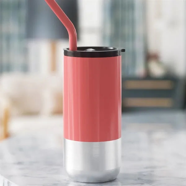16oz Stainless Steel Vacuum Insulated Straw Cup
