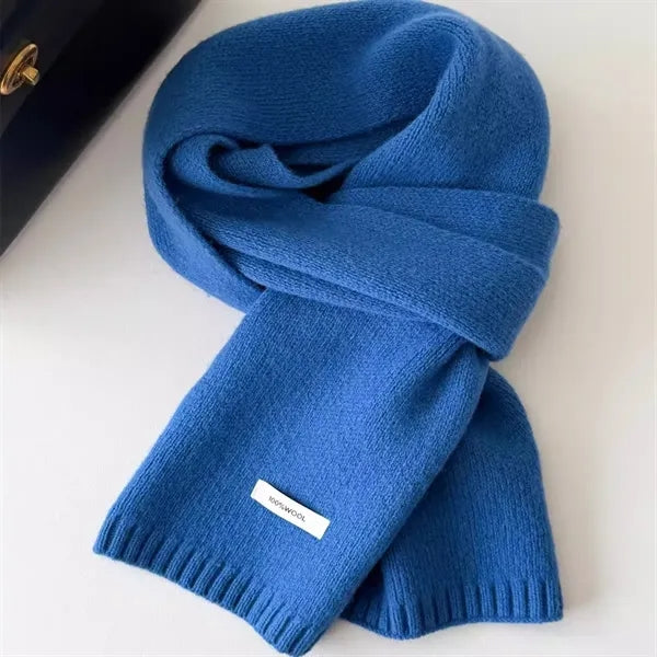 Wool Solid Color Scarf Multi-Color for Winter Outdoor Casual