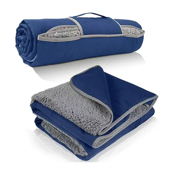 3-Layer Waterproof Outdoor Blanket with Storage Pocket