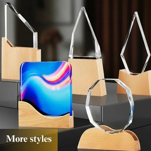 Employee appreciation crystal corporate award