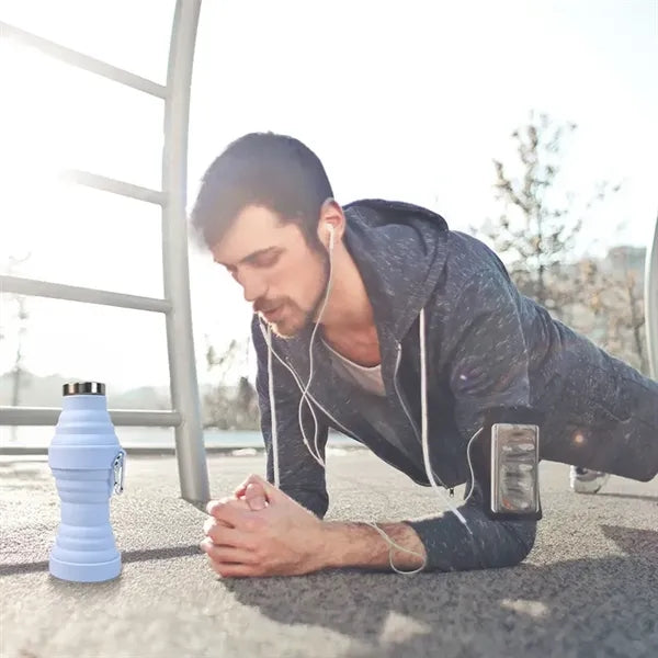 16.9 oz Collapsible Water Bottle with Mountaineering Buckle