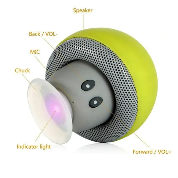 Mini Waterproof Mushroom Bluetooth Speaker
