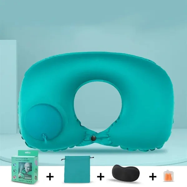 Self Inflating U Shaped Pillow