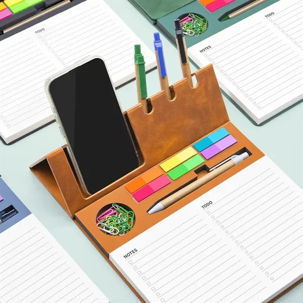 Multifunctional Magnetic Folding Notebook