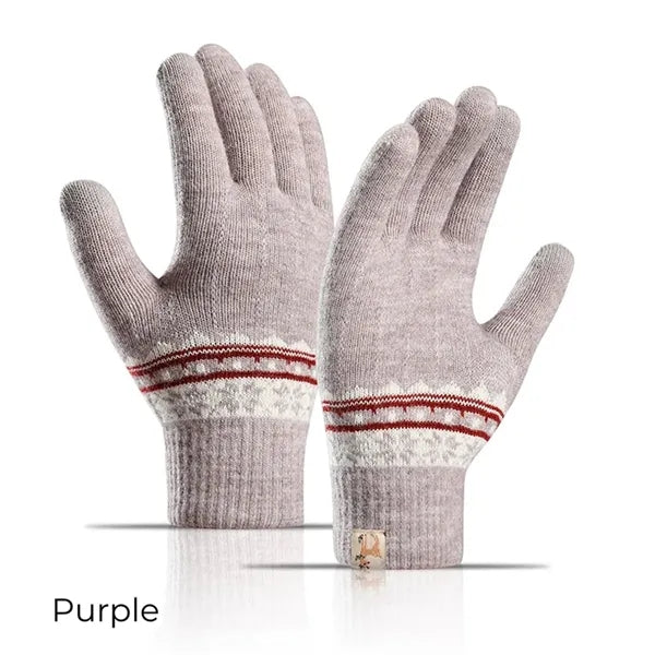 Women Warm Touch Screen Gloves Fleece Lined Winter Knit Glov