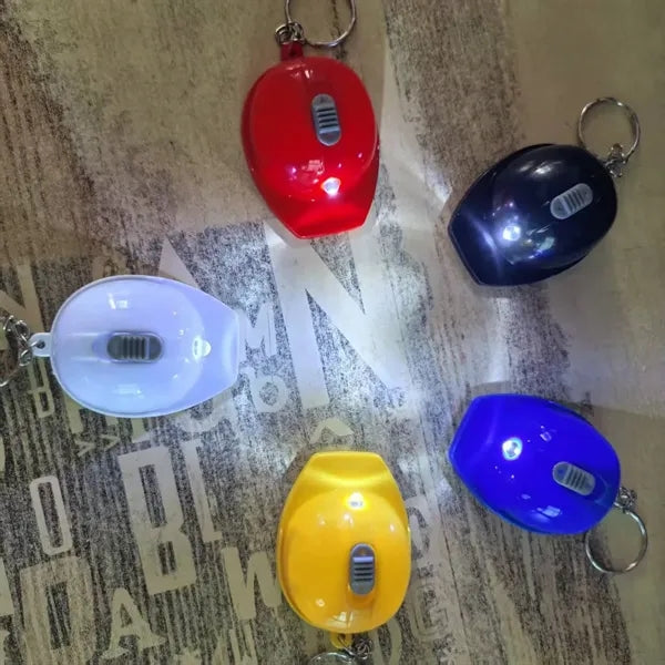 Hard Hat Bottle Opener Keychain with LED Light