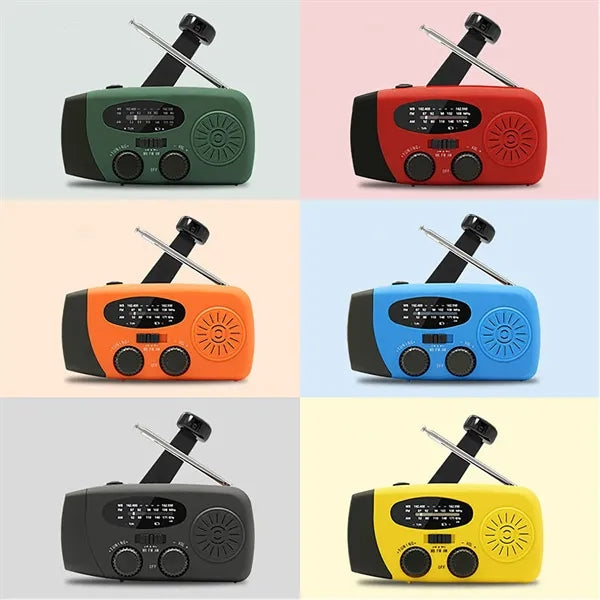 Emergency LED Flashlight Hand Crank Radio