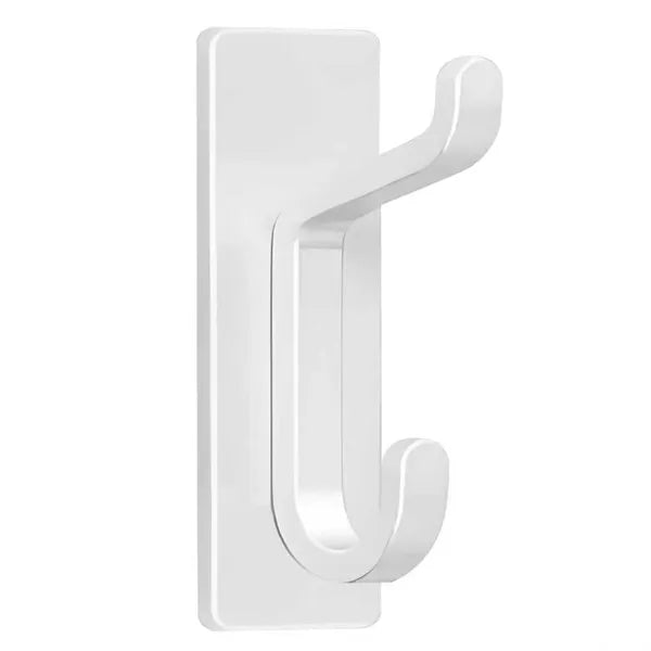 Double Hook Adhesive Duty Aluminum Wall Hanger Use