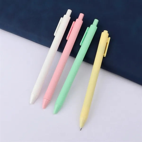 0.5mm Fine Point Plastic Retractable Gel Pens W/ Clip
