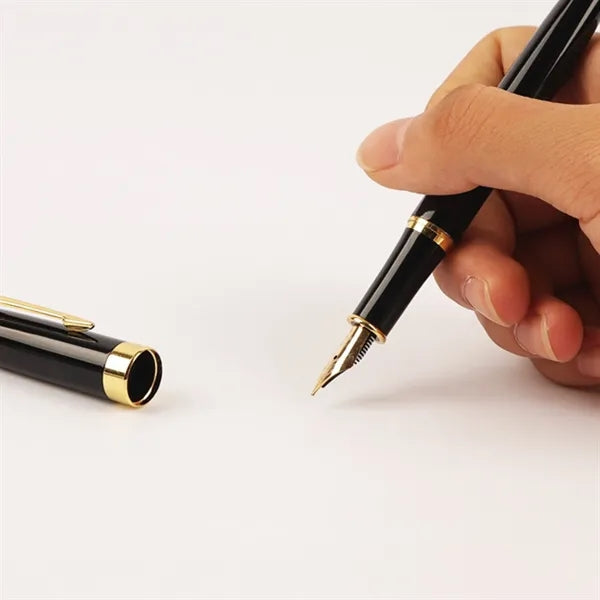 Metal Iridium Nib Fountain Pen With Converter