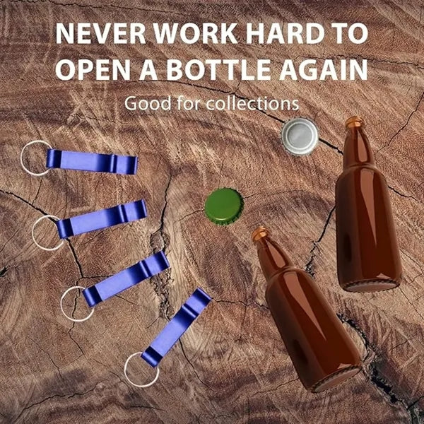 Colorful Premium Metal Keychain Beer Bottle Opener