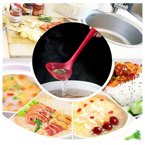 Heat Resistant Silicone Ladles Soup Spoons