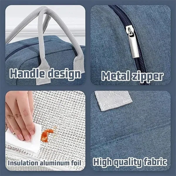 Insulated Travel Lunch Bag with Shoulder Strap