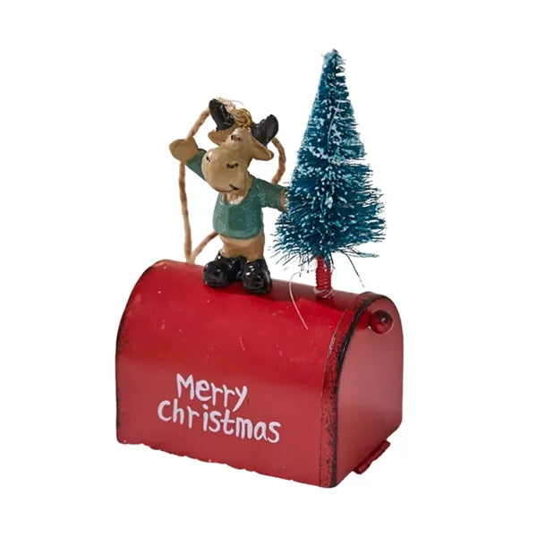 Christmas Decoration Iron Mailbox