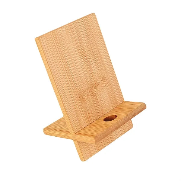 Full Color Bamboo Mobile Phone Stand Eco-Friendly