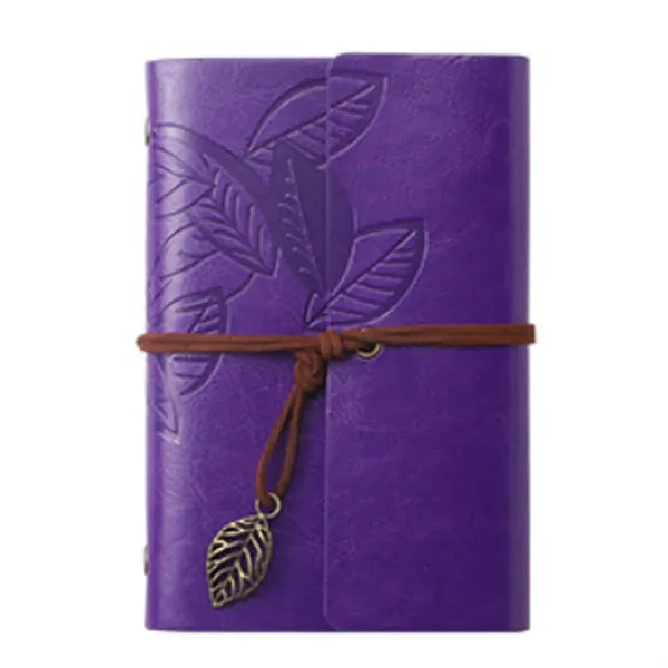 A7 PU Leather Cover Loose Leaf Blank Notebook Journal Diary