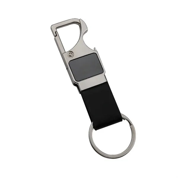 Stylish Leather Bottle Opener Keychain