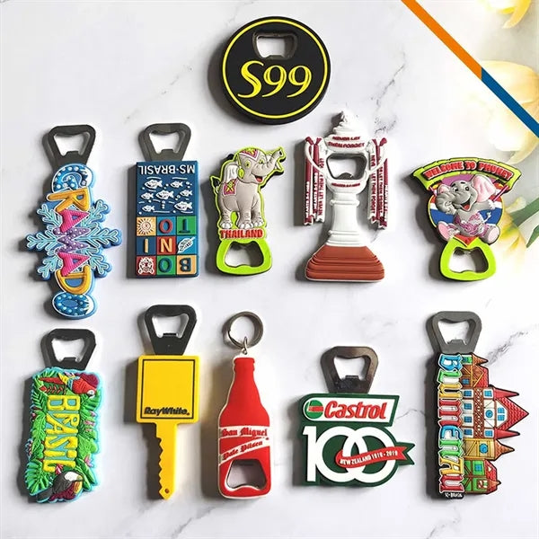 SipMag Custom PVC Fridge Magnet Bottle Opener