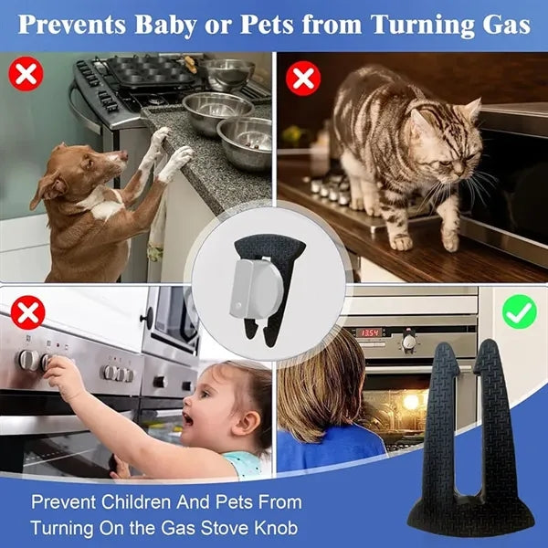 Silicone Stove Knob Safety Lock Clip