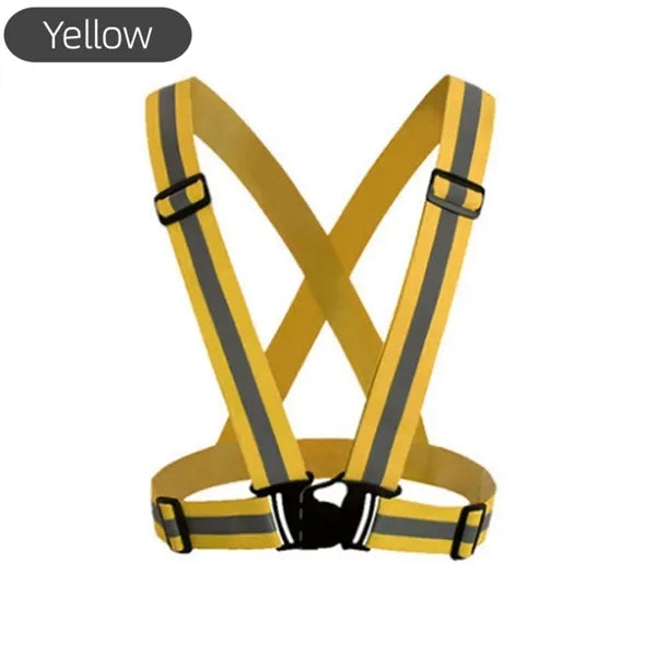 Adjustable Reflective Vest for Running and Cycling